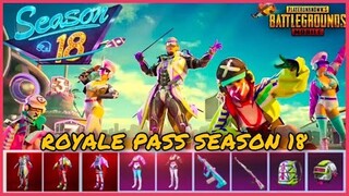 THÔNG TIN 100% ROYALE PASS SEASON 18 LV 1-100 | SIÊU PHẨM KAR 98 VÀ SET ĐỒ LV 100 || PUBG MOBILE