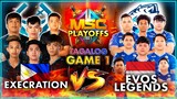 KELRA RUBY DD EPIC COMEBACK! / Execration vs Evos Legends (Game 1 | BO3) / MSC 2021 PLAYOFFS DAY 1