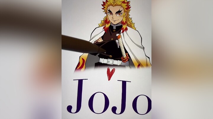 kyojurorengoku rengoku kimetsu_no_yaiba jojostyle jojo#fypシ arttiktok ренгоку клинокрассекающийдемо