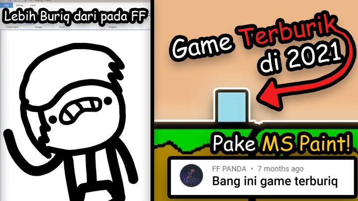 Gw Buat Game TERBURIK Pake Microsoft Paint!
