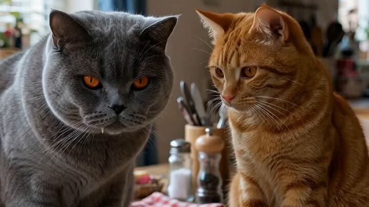 Orange Cat’s Perfect Fish Heist! 橘猫偷鱼计划 😂🐟 | Nacho & Tank EP.1