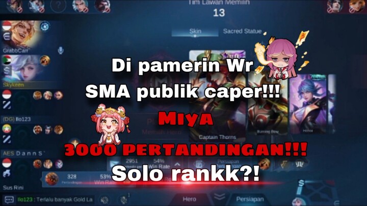 Miya 3000 pertandingan🥶 Dipanasin Publik!!!  2momen bikin musuh ketar ketir🤣