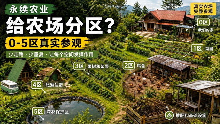 我们如何用永续农业规划整座农场？｜0-5区真实参观