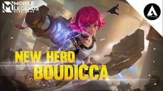 NEW HERO BOUDICCA | NEW HERO MARKSMAN | MM 4 SKILLS | NEW HERO MOBILE LEGENDS