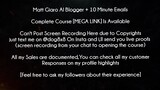 Matt Giaro AI Blogger + 10 Minute Emails Course download