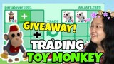 WHAT PEOPLE TRADE FOR TOY MONKEY IN ADOPT ME + GIVEAWAY PET 🙉 *Roblox Tagalog* UPDATE 2021