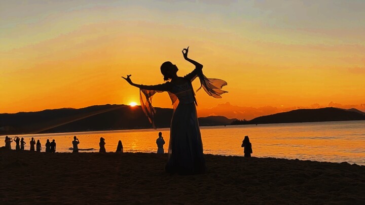 นกเป็ดน้ำเล่นน้ำ｜ชายทะเล พระอาทิตย์ขึ้น