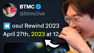 HE SCHEDULED THE REWIND... FOR LAST YEAR