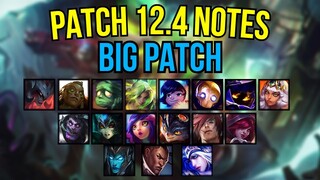 Patch 12.4 Notes | Zeri Big Changes | Qiyana, Xayah, Sett, Neeko, Aatrox, Nami, Veigar And More