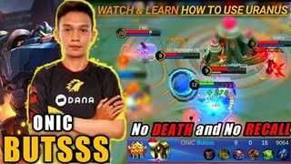 Onic Butsss Uranus MVP Gameplay | Mobile legends Bang Bang