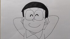 Cara Menggambar Nobita dari Doraemon