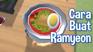 Tutorial Cara Buat Ramyeon Korea Yang Enak dan Gurih | Sakura School Simulator | Ramen Jepang