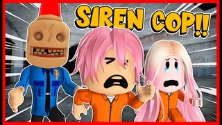 ASTAGA!! KITA DIKEJAR SYATON SIREN COP!! Feat @MOOMOO Escape Siren Cop's Prison! Roblox