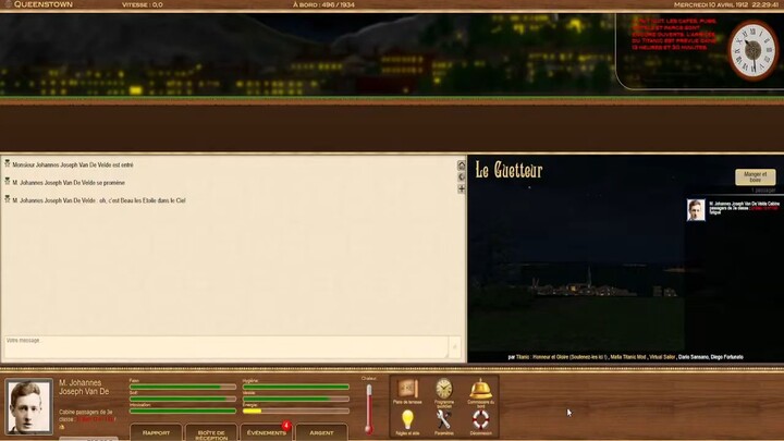 🔴 Titanic Voyage RPG 2026 ( Episode 06 ) - Une Soirée À Queenstown