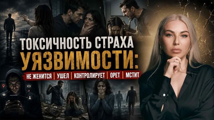 Токсичность СТРАХА УЯЗВИМОСТИ: не женится, ушел, контролирует, орет, мстит