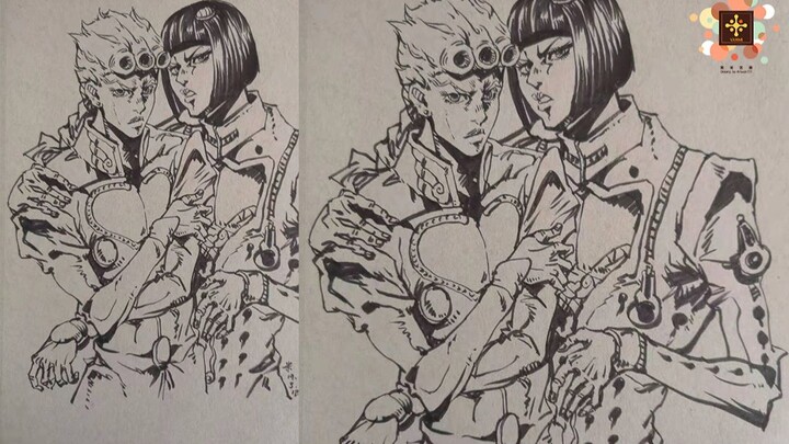 【Fanmi Art Painting】【Sketch】JOJO-Hmm? It smells like a lie! Muda Muda Muda!!!