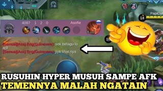 Sok sokan jadi jungler dirusuhin nangis malah AFK bacot mode on deh langsung