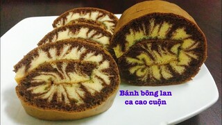 Cách Làm Bánh Bông Lan Ca Cao cuộn mềm xốp, thơm ngon | Tra My Cooking