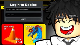 $1 vs $1,000,000 Blox Fruits Robux Account