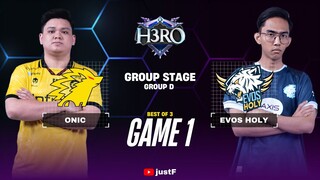 ONIC vs EVOS GAME 1 | H3RO ESPORTS 5.0 GROUP STAGE ONIC ESPORTS vs EVOS HOLY