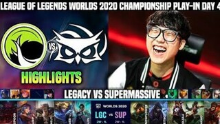 LGC vs SUP Highlight Chung Kết Thế Giới 2020 Vòng Khởi Động | Legacy Esports vs SuperMassive