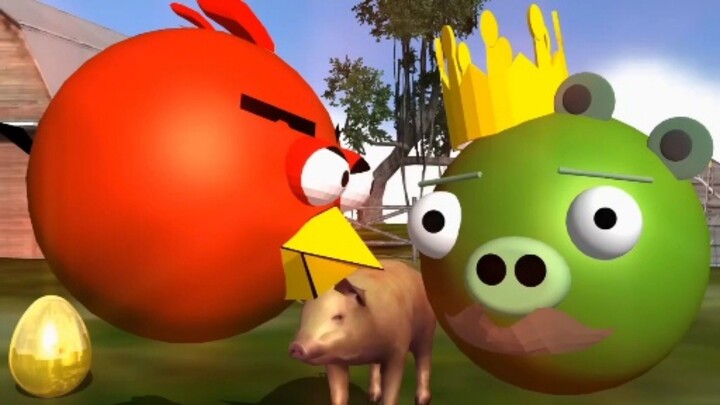 THE ANIMAL FARM with some ANGRY BIRDS 🎵🎶🎵🎶🎵  3d animated - FunVideoTV