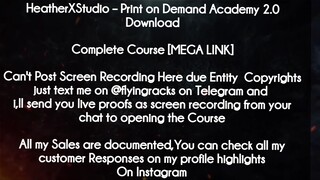 HeatherXStudio course  - Print on Demand Academy 2.0 Download