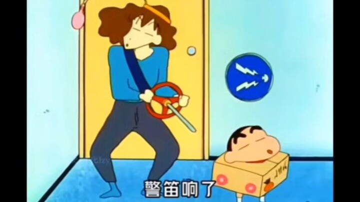 Shin-chan really worked hard to help Misae get a driver's license!