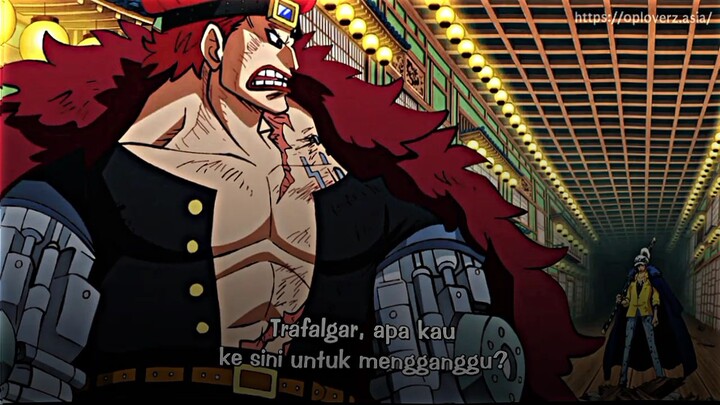 Trafalgar law dan eustas kid membentuk aliansi