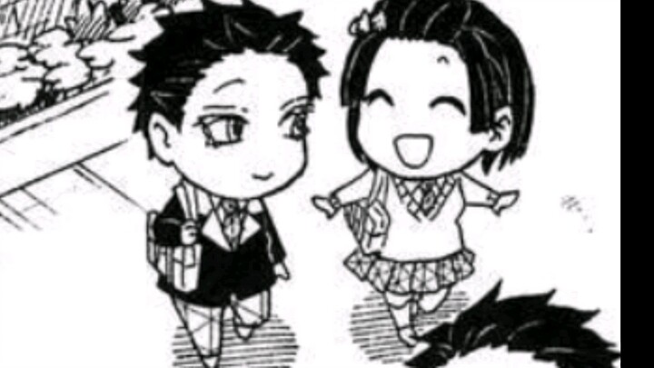 Koma-Koi in Demon Slayer Academy: How Happy They Are in the Parallel World!