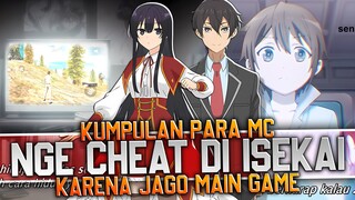 Ketika MC Ngecheat Kehidupan - 9 Anime Isekai Dengan Cerita MC Kuat Gara Gara Pengalaman Main Game