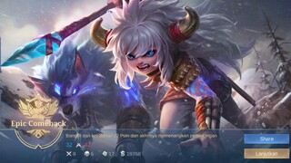 Kupa & PopoL Epic Comeback Gendong 4 orang bodoh yang membosankan - Mobile Legends