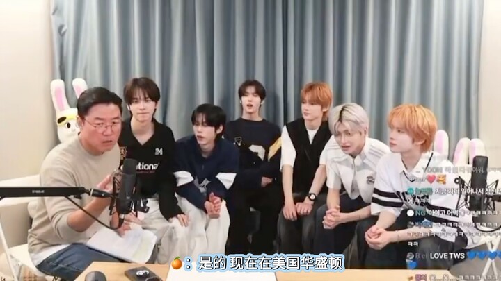 Lao Luo’s TWiNS livestream with Shengkuan: Shengkuan: Let’s do another “Hybe-themed Business Trip Fi