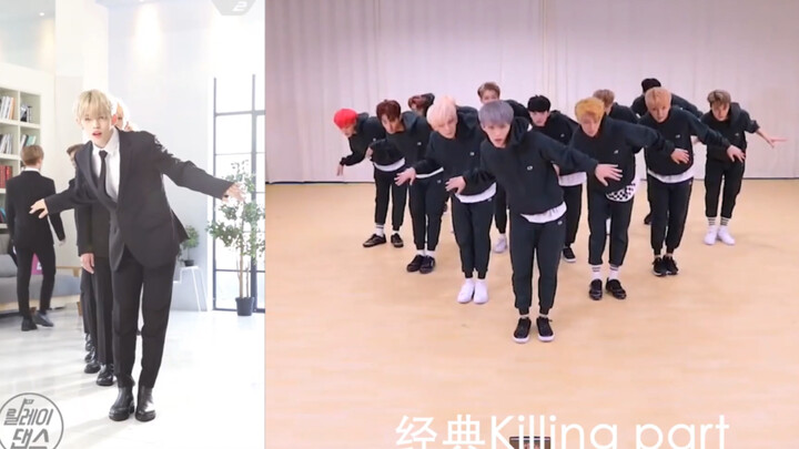 Độ hoàn thiện rất cao! Cả đội đều đẹp trai siêu đỉnh! So sánh vũ đạo tiếp sức vs phòng tập seventeen