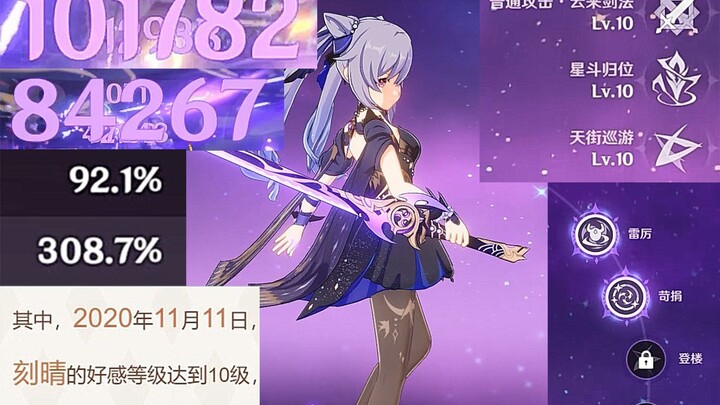 A Regular Keqing Player Who’s Been 100% Active Since Launch: “The Sword Light Is Me”