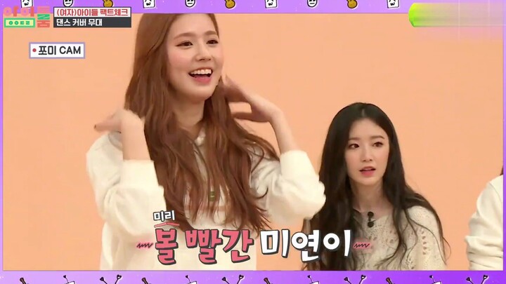 GIDLE徐穗珍 现场翻跳4minute《Hot Issue》致敬师姐团