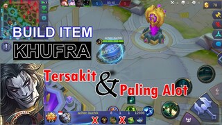 BUILD ITEM Khufra Tersakit dan Paling Keras