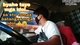 Buhay trailer truck driver sa pier Manila #Trailer truck driving vlog Filipino
