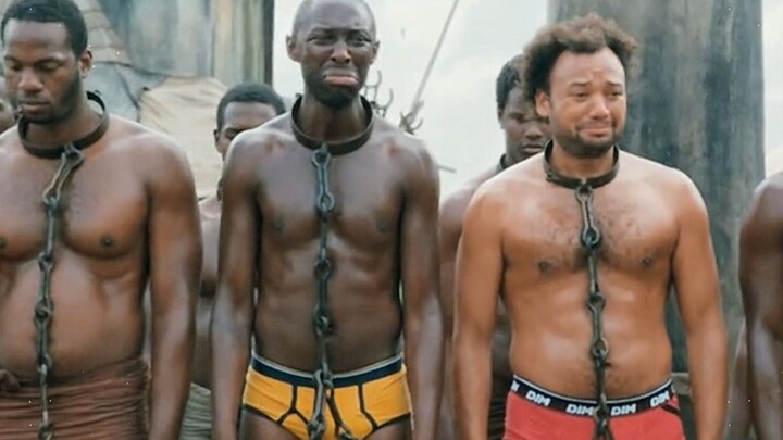 Hilarious! Two Black men time-travel back and are sold as slaves at an auction. On the auction block