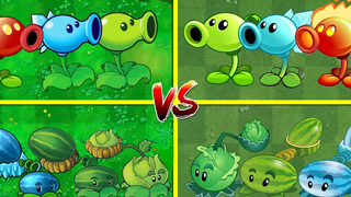 พืชทีมสุ่ม PvZ 1 กับ PvZ 2 - ทีมพืชใดดีที่สุด - PvZ 2 ทีม Plant Vs ทีม Plant