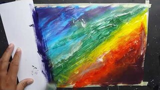 Abstract Art Painting - Meteor - Melukis Abstrak