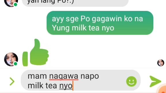 Milk tea order