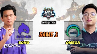 ONE HIT DELETE COMBO !! ECHO vs OMEGA GAME 1 MPL PH SEASON 13