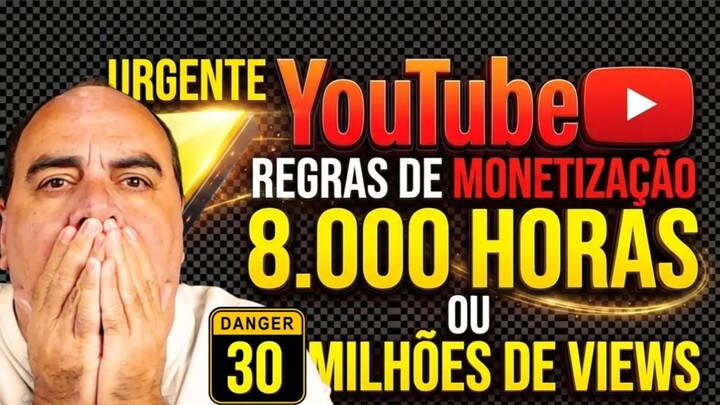 FIM DA MONETIZAÇÃO? IMPOSSÍVEL BATER ESSAS NOVAS REGRAS?