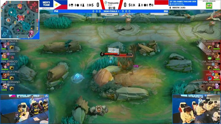 Philippines Vs Indonesia Game 1semifinal MLBB 33rd SEA GAMES 2025