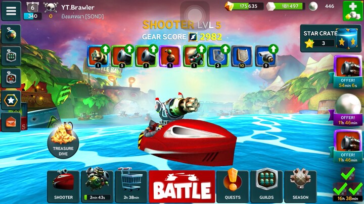 Battle Bay gameplay เรือหรือผมที่รั่ว!