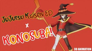 JuJutsu Kaisen ED - KonoSuba Edition (3D Animated)