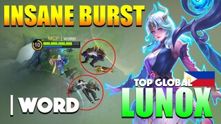 Dawn Revelation Perfect Gameplay! Insane Burst Damage | Top Global Lunox Gameplay By | ᴡᴏʀᴅ ~ MLBB