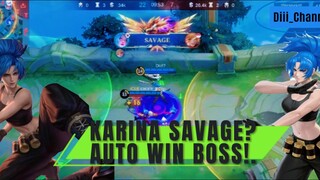 GAMEPLAY KARINA DENGAN PENUH PERCAYA DIRI MENDAPATKAN SAVAGE!!.