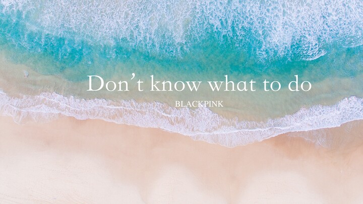 BLACKPINK「Tidak tahu harus berbuat apa」钢琴